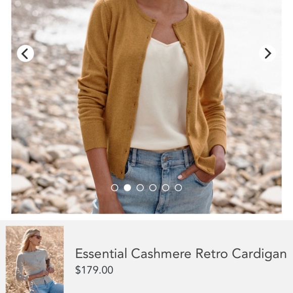 Garnet Hill Cashmere Cardigan Women’s - Picture 1 of 2